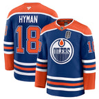 Zach Hyman Edmonton Oilers  2025 Stanley Cup Final Home Premium Jersey - Royal