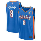 Jalen Williams Oklahoma City Thunder  2025 NBA Finals Champions Fast Break Replica Player Jersey - Blue - Icon Edition