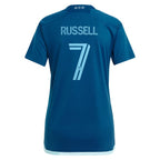 Johnny Russell Sporting Kansas City adidas Women's 2024 Diamonds Our Forever Replica Player Jersey – Navy