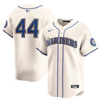 Julio Rodriguez Seattle Mariners Nike Alternate Limited - Cream/Navy
