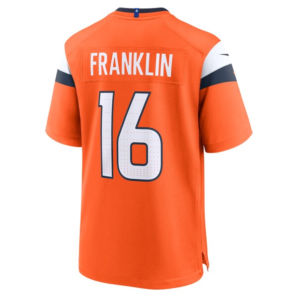 Troy Franklin Denver Broncos Nike Team Game Jersey -  Orange