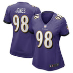 Travis Jones Baltimore Ravens Nike Women's Player Game Jersey - Purple