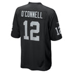 Aidan O'Connell Las Vegas Raiders Nike Team Game Jersey -  Black