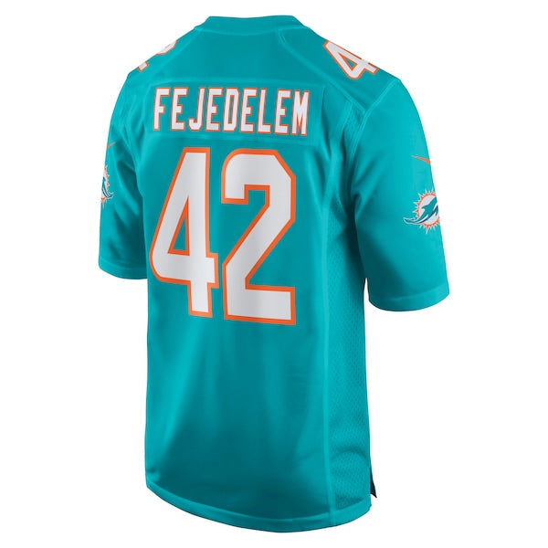 Clayton Fejedelem Miami Dolphins Nike Game Jersey - Aqua
