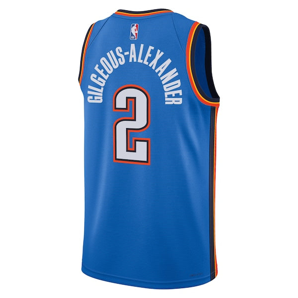 Shai Gilgeous-Alexander Oklahoma City Thunder Nike Unisex Swingman Replica Jersey - Icon Edition - Blue