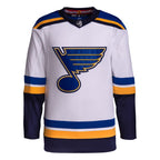 St. Louis Blues adidas Away Primegreen Authentic Jersey – White