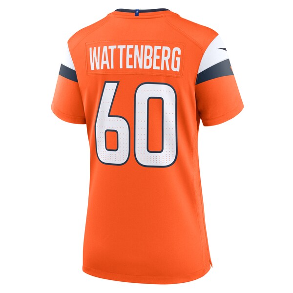 Luke Wattenberg Denver Broncos Nike Women's Team Game Jersey -  Orange