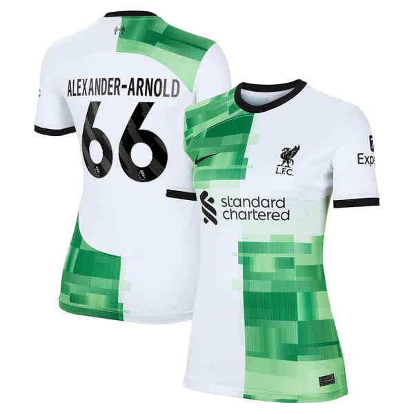 Trent Alexander-Arnold Liverpool Nike Women's 2023/24 Away Replica Player Jersey - White/Red
