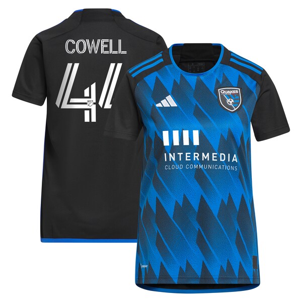 Cade Cowell San Jose Earthquakes adidas Women's 2023 Active Fault Jersey Replica Jersey - Blue