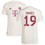 Alphonso Davies Bayern Munich adidas 2023/24 Third Authentic Jersey - White
