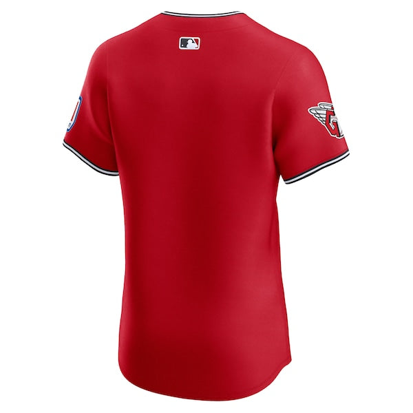 Cleveland Guardians Nike Alternate  Elite Jersey - Red/White