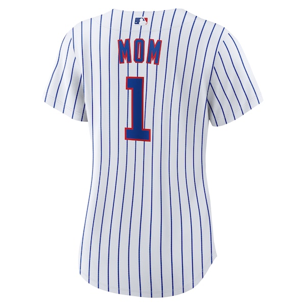 Chicago Cubs Nike Women's #1 Mom Home Replica Jersey - White