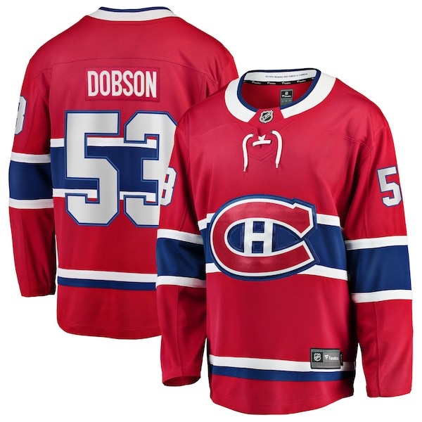 Noah Dobson Montreal Canadiens  Home Breakaway Jersey - Red