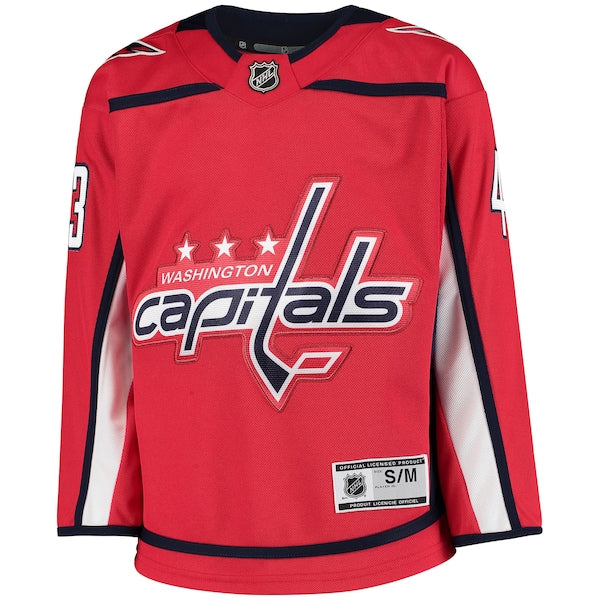 Tom Wilson Washington Capitals Youth Home Premier Player Jersey - Red