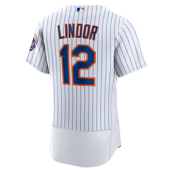 Francisco Lindor New York Mets Nike Home Authentic Player Jersey - White/Gray
