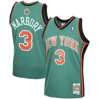 Stephon Marbury New York Knicks 2001/02 Hardwood Classics Swingman Jersey - Green