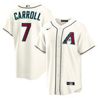Corbin Carroll Arizona Diamondbacks Nike Home Replica Jersey - Cream/Gray