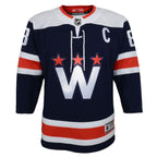 Alexander Ovechkin Washington Capitals Youth 2020/21 Alternate Premier Player Jersey - Navy/Red
