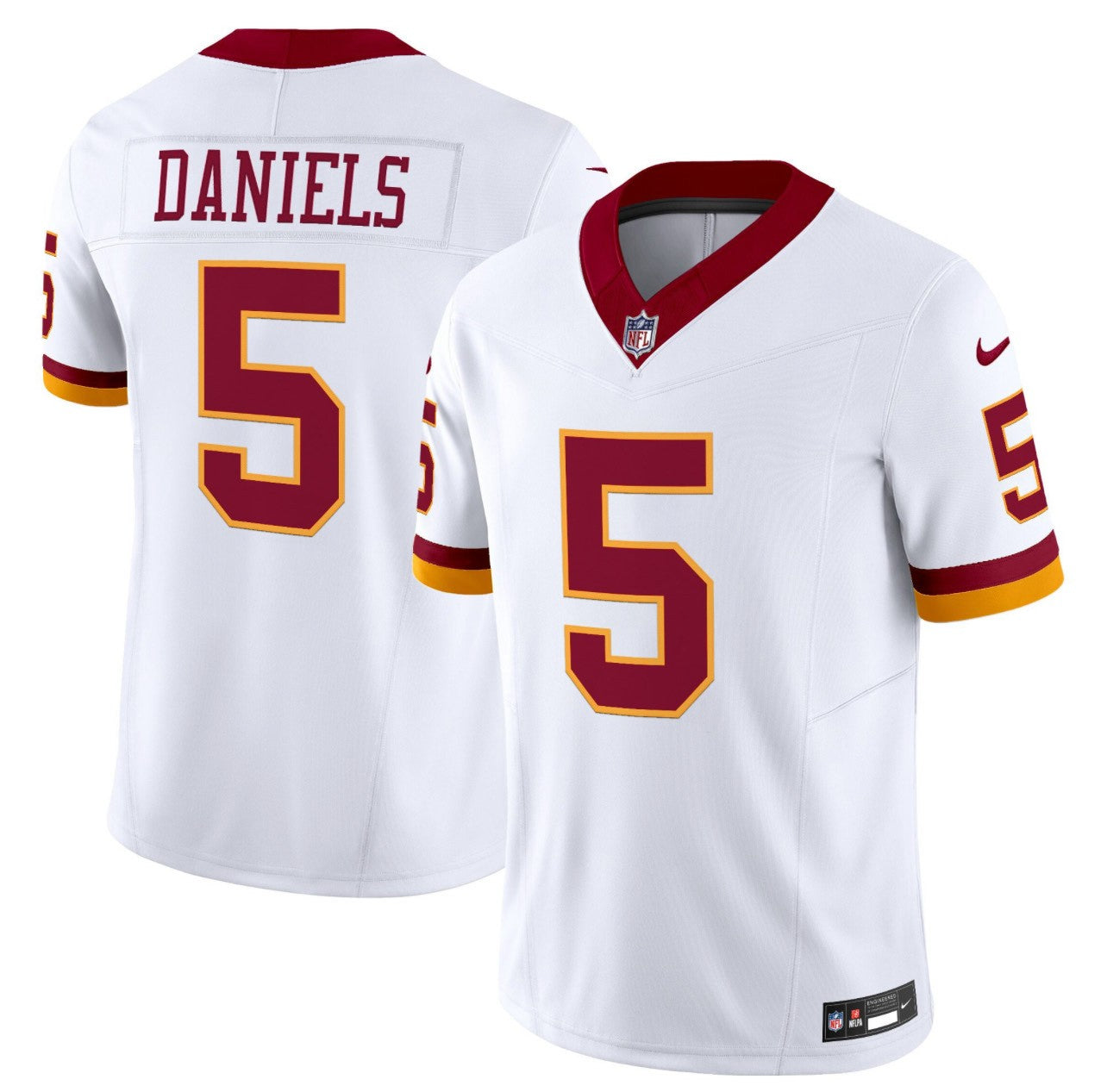 Jayden Daniels Washington Commanders 2025 Nike Vapor F.U.S.E Limited Jersey - White