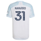 Miguel Navarro Chicago Fire adidas 2022 Lakefront Kit Authentic Player Jersey - White