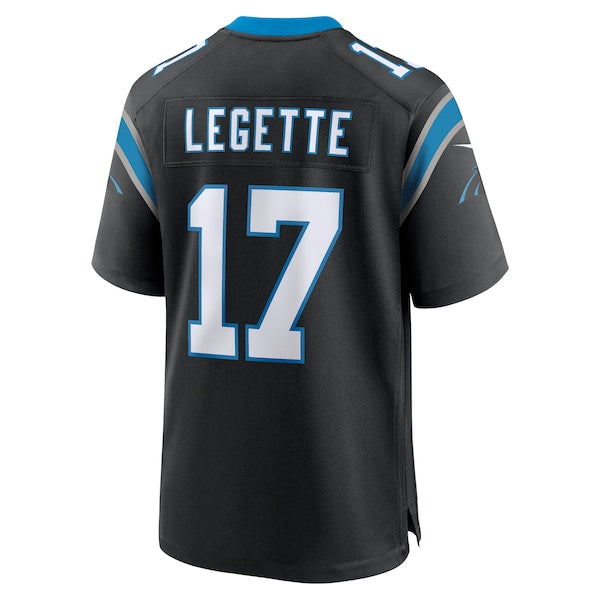 Xavier Legette Carolina Panthers Nike 2024 NFL First Round Pick Game Player Jersey - Black