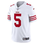 Trey Lance San Francisco 49ers Nike Vapor Limited Jersey - White/Red/Scarlet