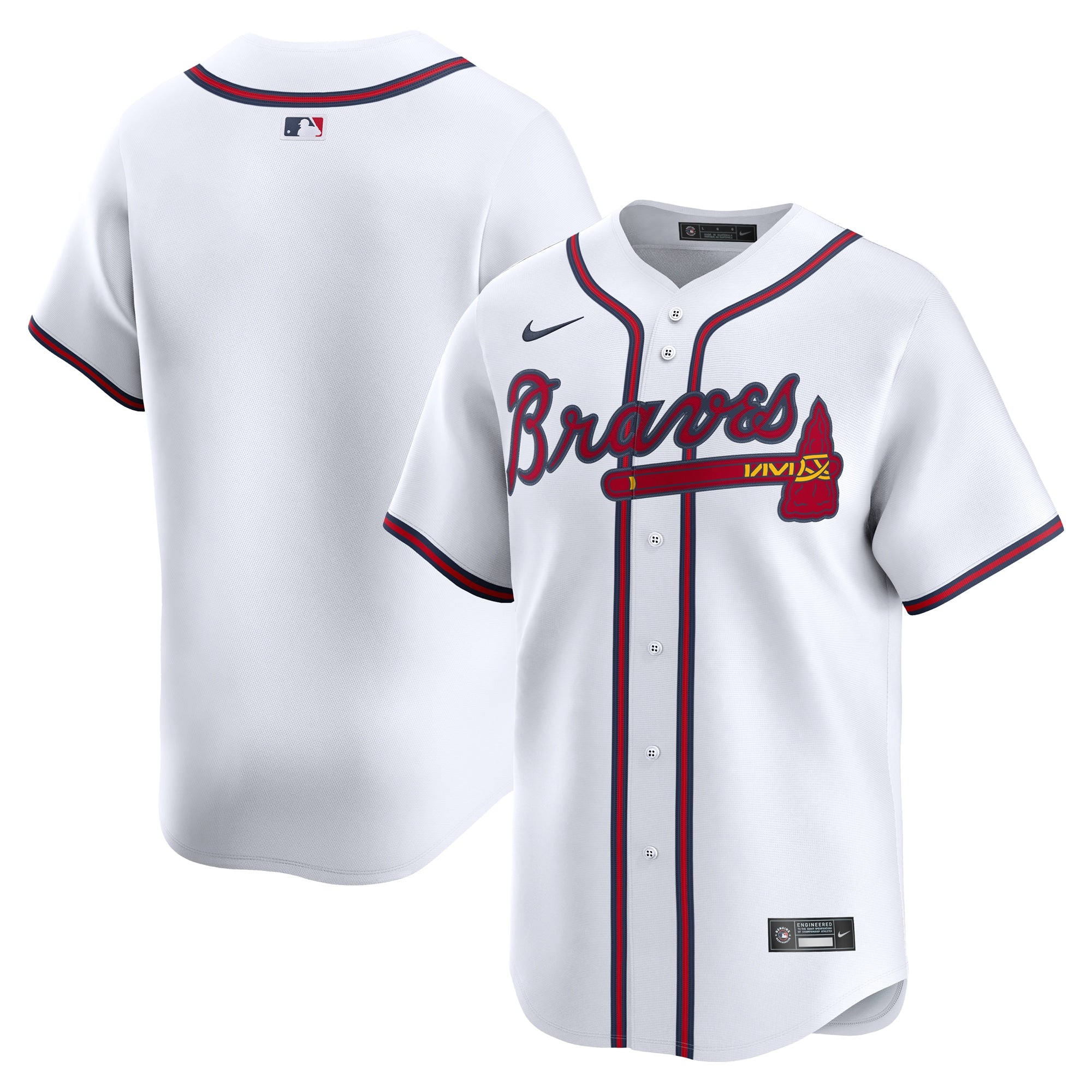 Atlanta Braves Nike Alternate Limited Jersey - Red/White