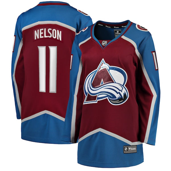 Brock Nelson Colorado Avalanche  Women's Home Breakaway Player Jersey - Burgundy