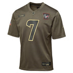 C.J. Stroud Houston Texans Nike Youth 2025 Salute to Service Game Jersey - Olive