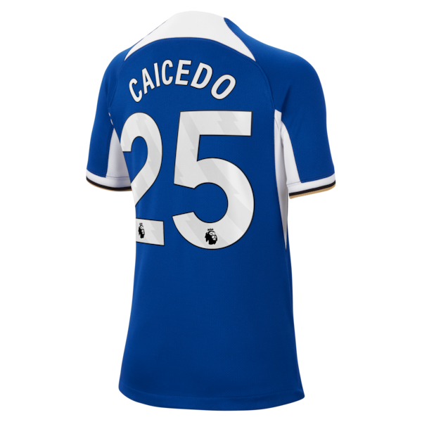 Moisés Caicedo Chelsea Nike Youth 2023/24 Home Stadium Replica Player Jersey - Blue