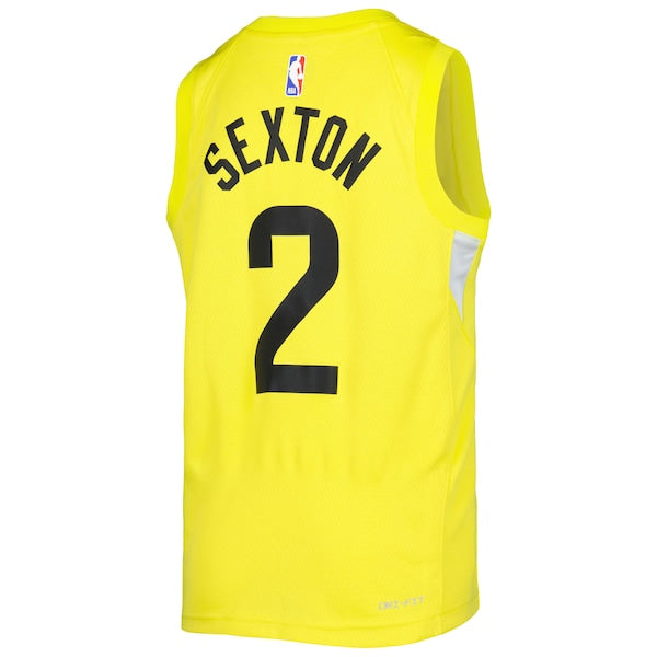 Collin Sexton Utah Jazz Nike Youth Swingman Jersey - Icon Edition - Yellow