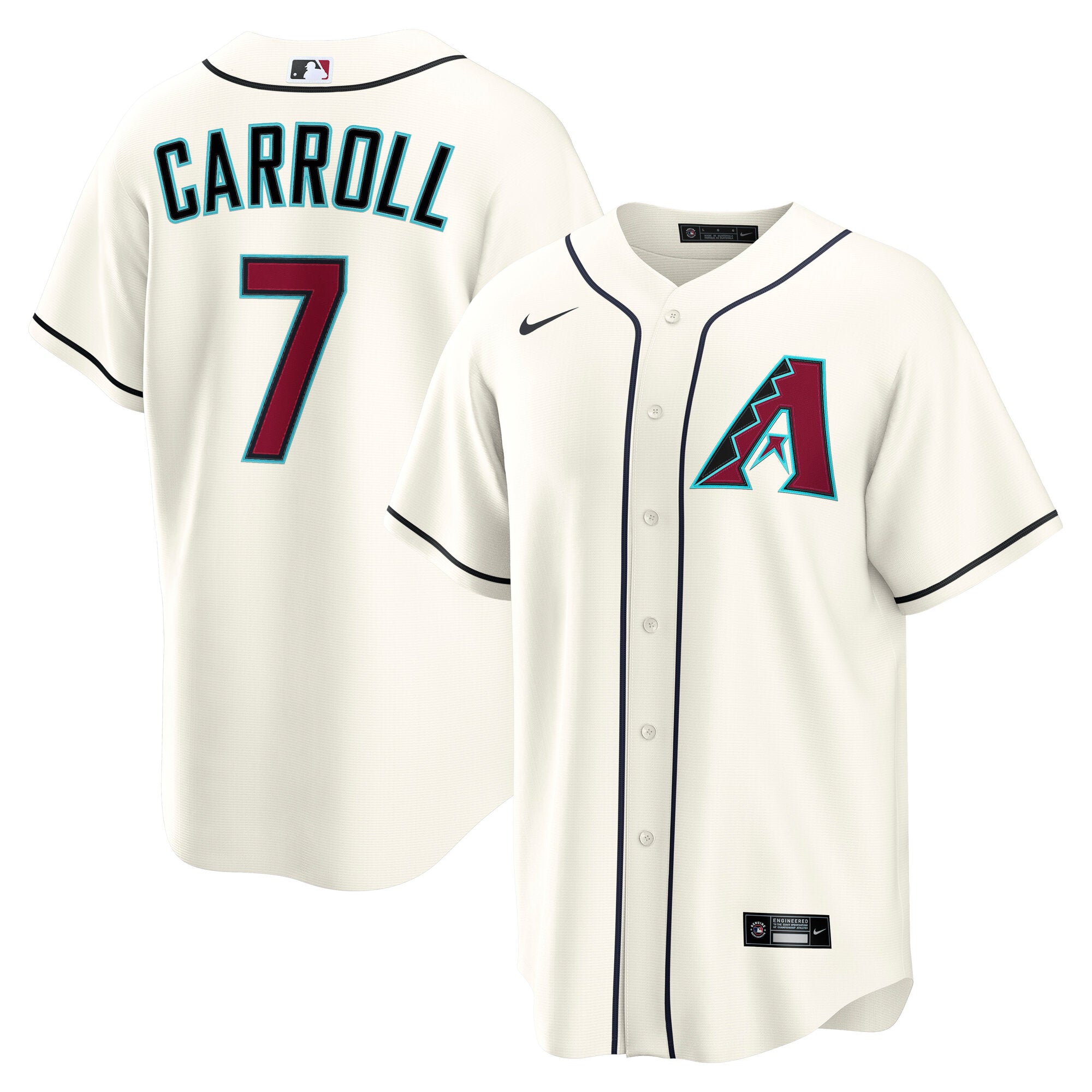 Corbin Carroll Arizona Diamondbacks Nike Road Replica Jersey - Gray/Cream