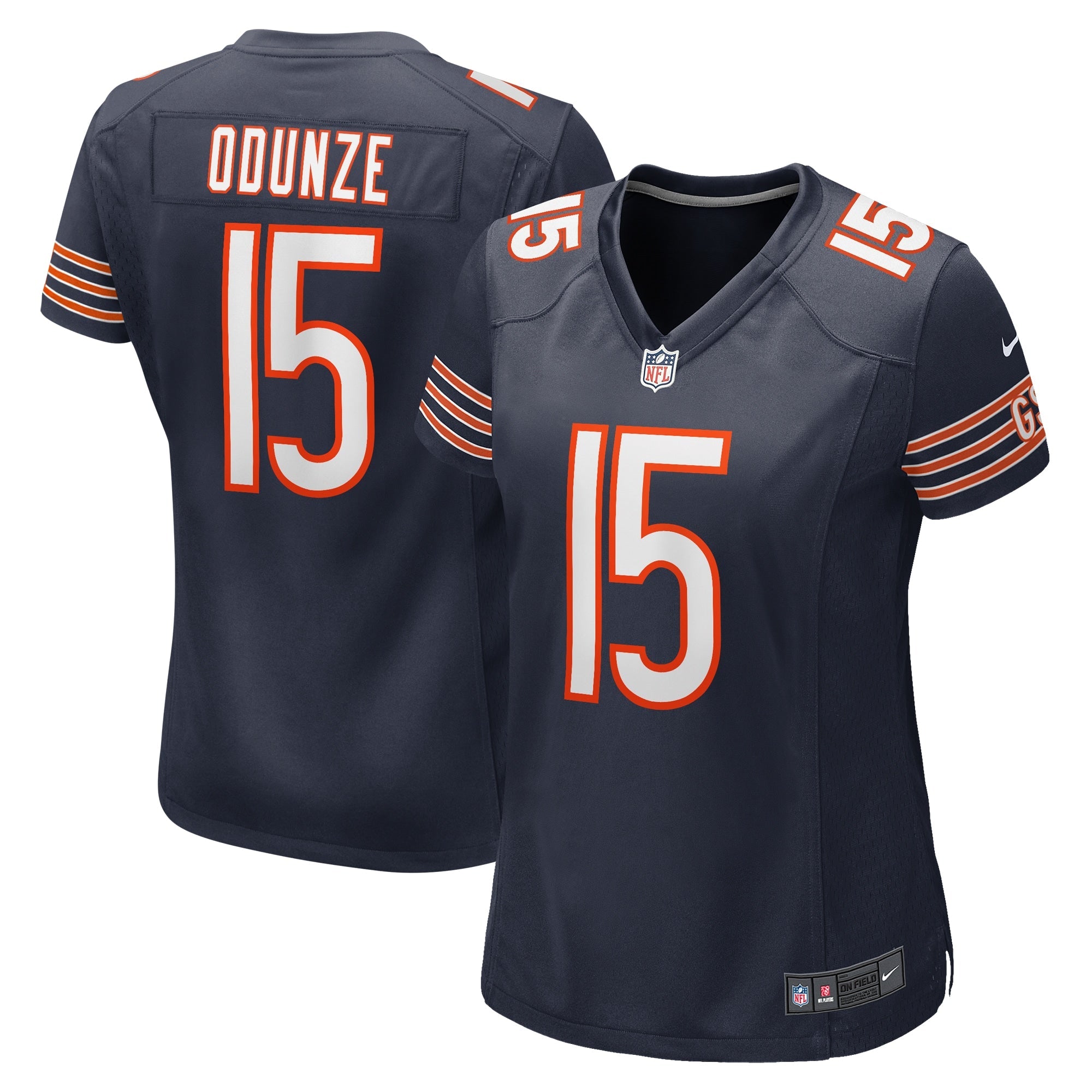 Rome Odunze Chicago Bears Nike Women's Alternate Game Jersey -  Orange/Navy