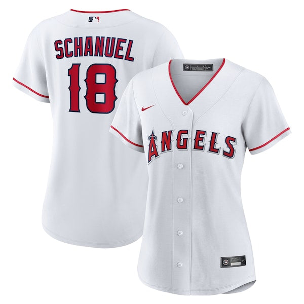 Nolan Schanuel Los Angeles Angels Nike Women's Home Replica Jersey - White