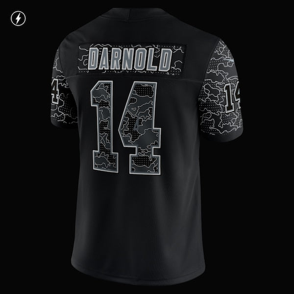 Sam Darnold Carolina Panthers Nike RFLCTV Limited Jersey - Black