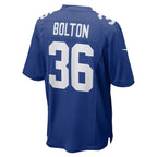 Curtis Bolton New York Giants Nike Team Game Jersey -  Royal