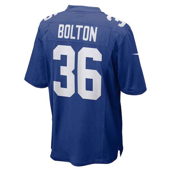 Curtis Bolton New York Giants Nike Team Game Jersey -  Royal