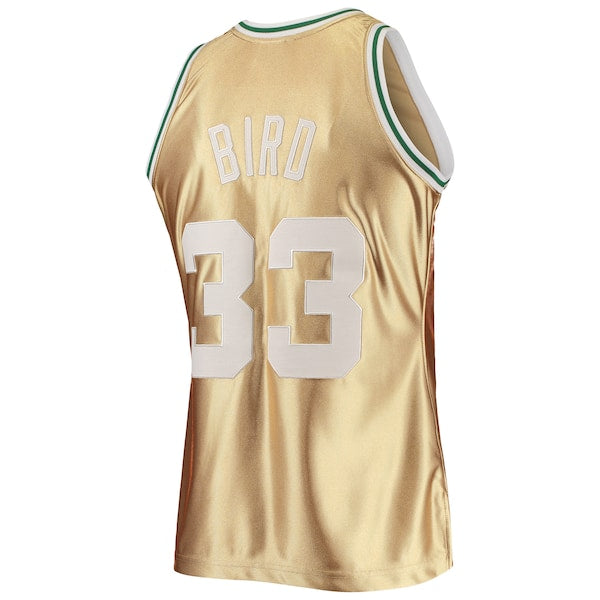 Larry Bird Boston Celtics 75th Anniversary 1985/86 Hardwood Classics Swingman Jersey - Gold