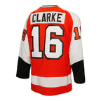 Bobby Clarke Philadelphia Flyers Captain Patch 1974/75 Blue Line Player Jersey - Orange