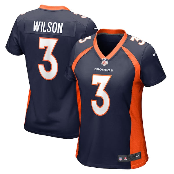 Russell Wilson Denver Broncos Nike Women's Player Jersey - Navy/Orange
