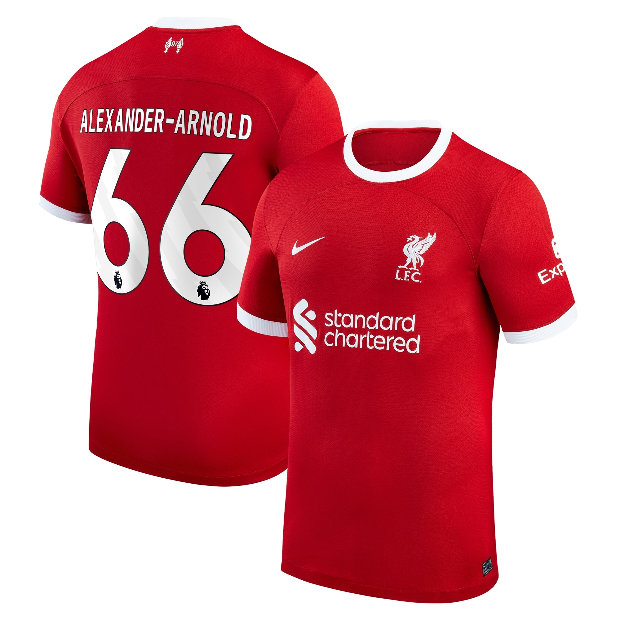 Trent Alexander-Arnold Liverpool Nike 2023/24 Away Replica Player Jersey - White/Red