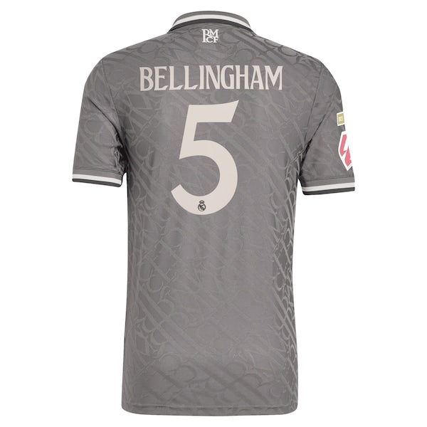 Jude Bellingham Los Merengues adidas Originals 2024/25 Third Authentic Player Jersey - Charcoal