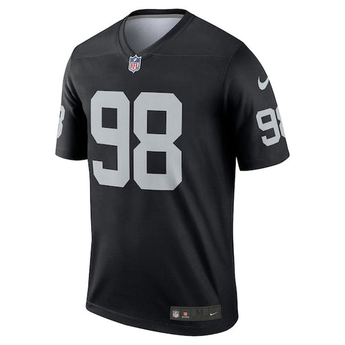 Maxx Crosby Las Vegas Raiders Nike Team Legend Jersey - Black/White