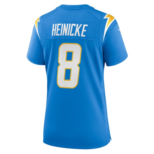 Taylor Heinicke Los Angeles Chargers Nike Women's  Game Jersey -  Powder Blue