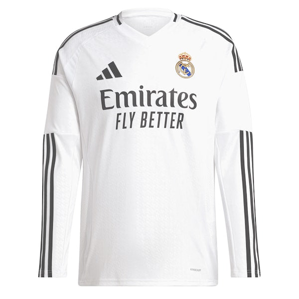 Kylian Mbappé Los Merengues adidas 2024/25 Home Replica Long Sleeve Player Jersey - White
