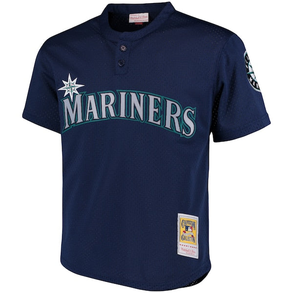 Ken Griffey Jr. Seattle Mariners Cooperstown Collection Mesh Batting Practice Jersey - Navy/Royal