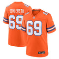Mark Schlereth Denver Broncos Nike Mile High Collection 1977 Throwback Retired Player Game Jersey - Orange
