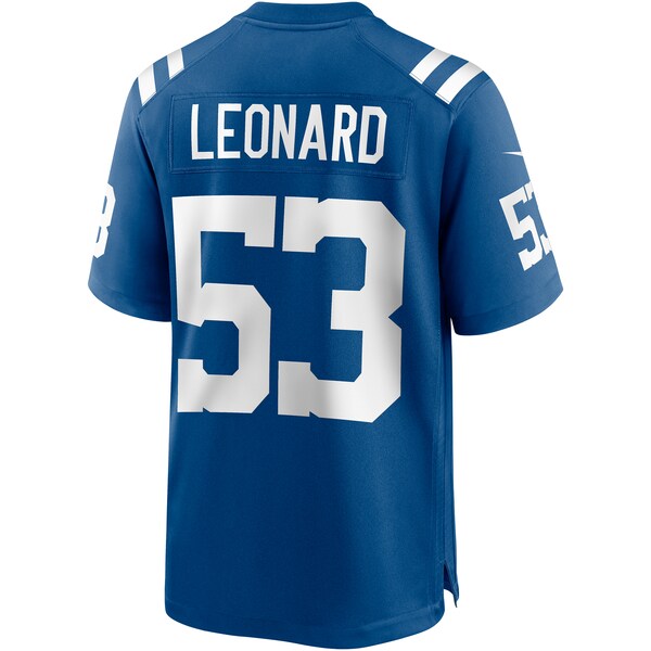 Shaquille Leonard Indianapolis Colts Nike Game Player Jersey - Royal/White
