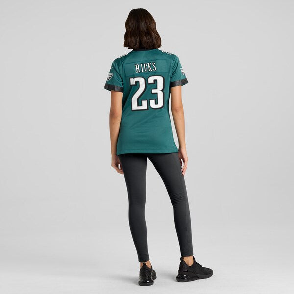 Eli Ricks Philadelphia Eagles Nike Women's Team Game Jersey - Midnight Green