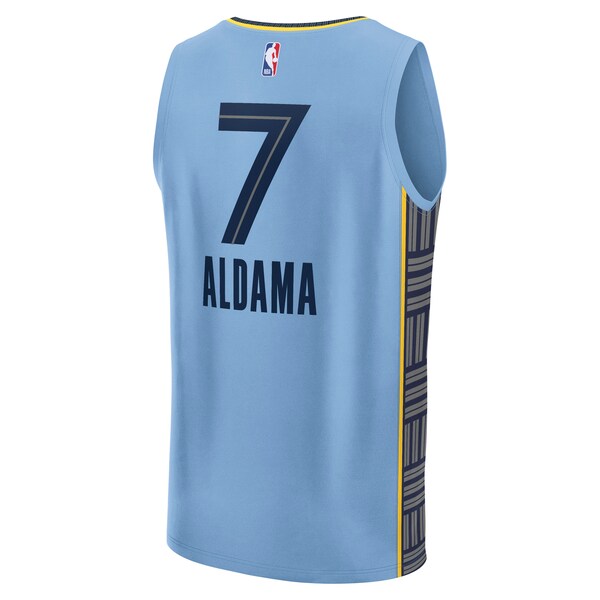 Santi Aldama Memphis Grizzlies  Fast Break Replica Player Jersey - Statement Edition - Light Blue